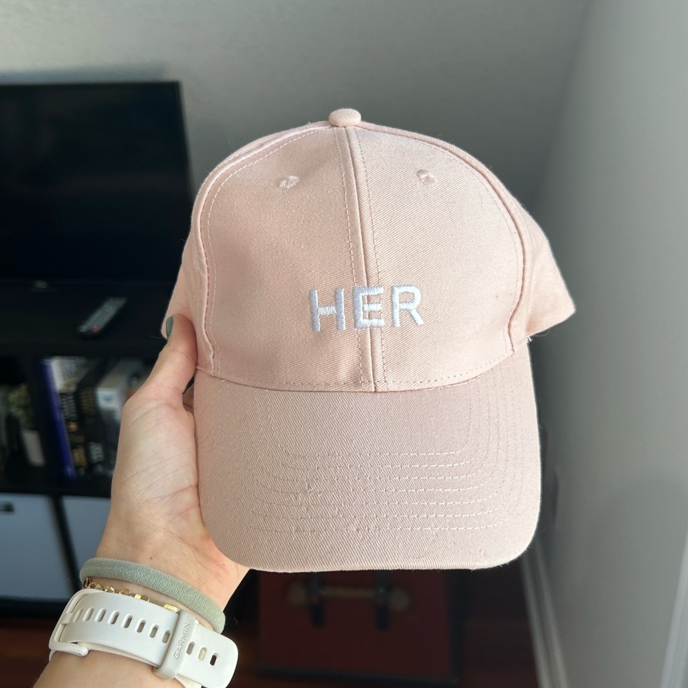 NWOT Pink Burberry HER Baseball Cap